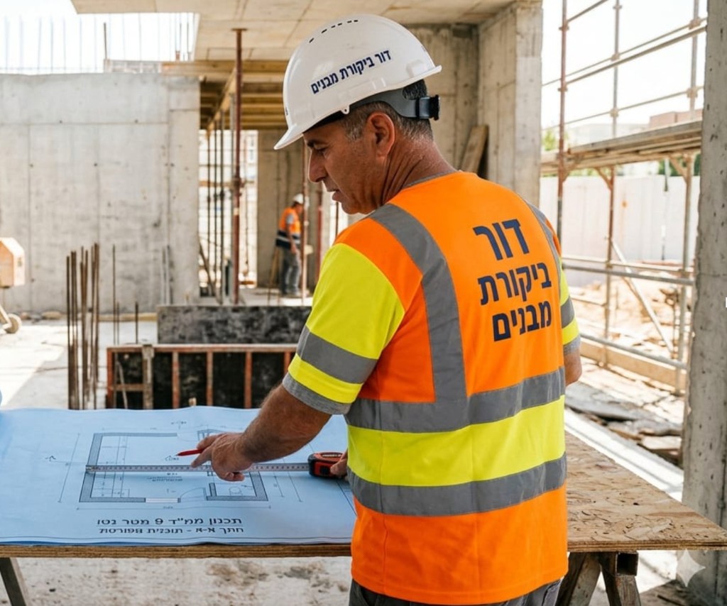 מהנדס דור ביקורת מבנים באתר בנייה